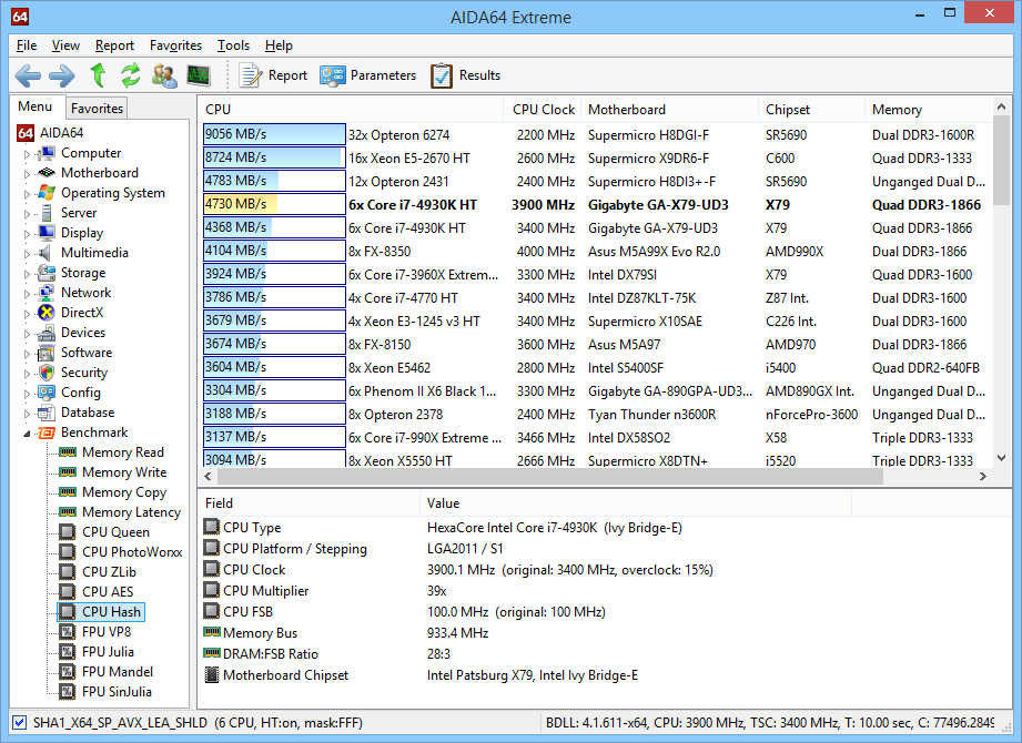 Скриншот AIDA64 Extreme Edition 6 Код активации (Бессрочно)