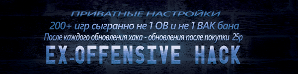 EX-Offensive Hack - Приватные настройки