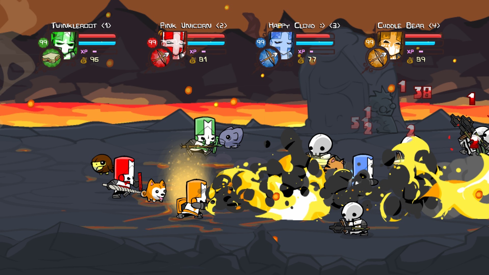 Игры на двоих в стиме. Castle Crashers игра. Игра Castle Crashers 2. Castle рыцарь игра. Castle Crashers игрушки.