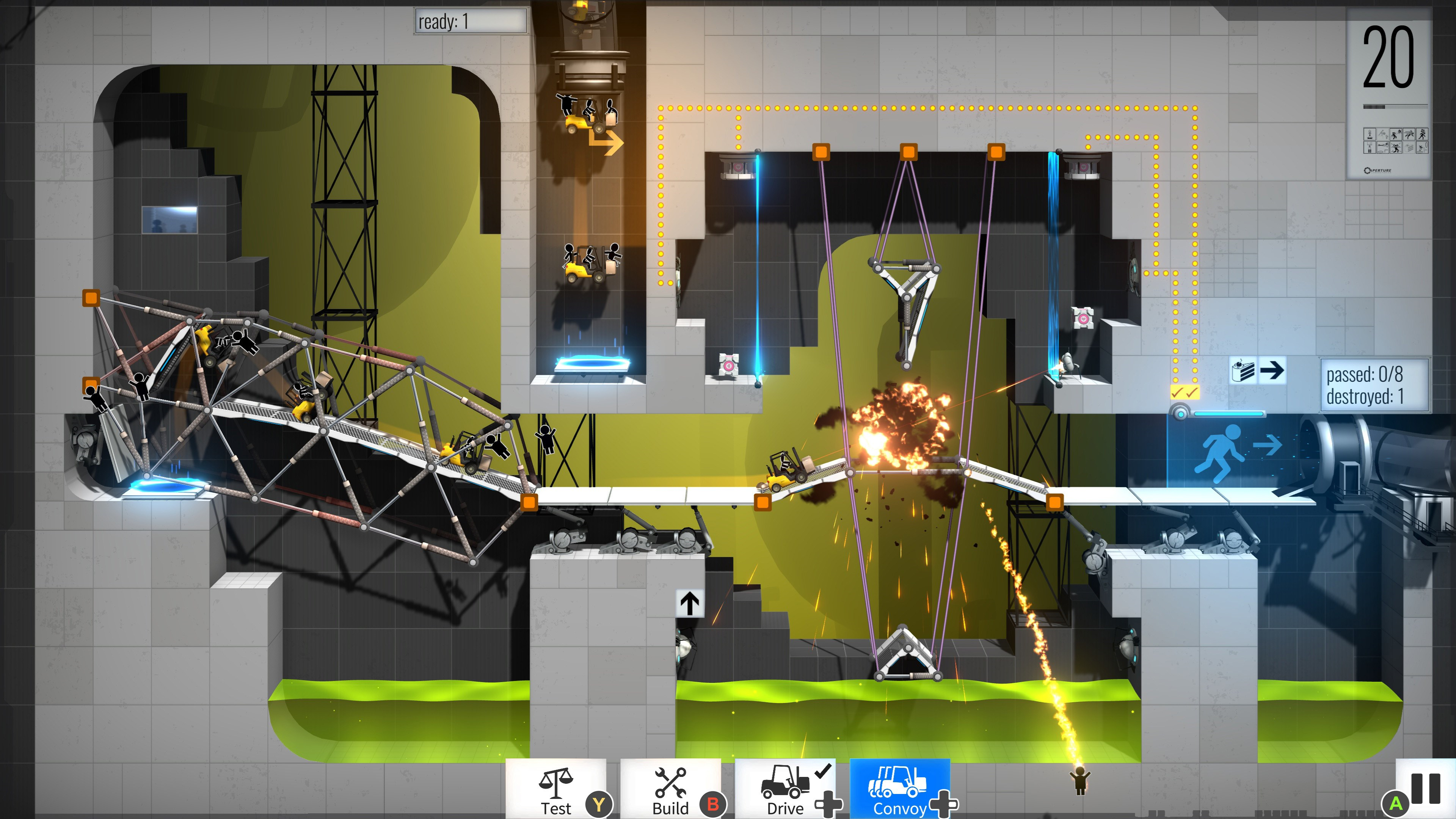 Игры конструкторы на пк. Bridge Constructor Portal Nintendo. Bridge Constructor Portal 46 уровень. Bridge Constructor Portal ps3. Bridge Constructor Portal 47 уровень.