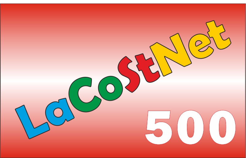 Карта оплаты LaCoStNet - 500