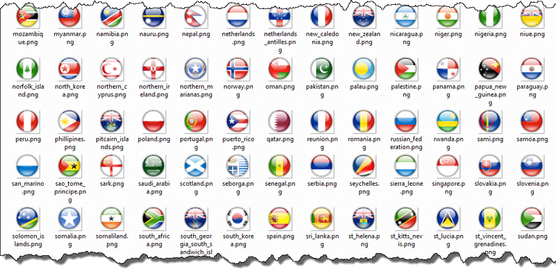 База данных стран, столиц и флагов