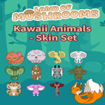 * Kawaii Animals - Skin Set - Land of Mushrooms * EGS 