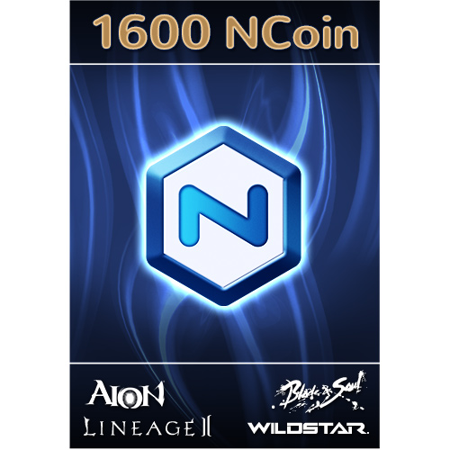 1600 Ncsoft Ncoin USA/Blade & Soul,Aion,Lineage,WildSta