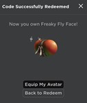 КОД 🔑 Freaky Fly Face ✅ ROBLOX - irongamers.ru
