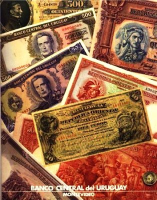 Банковские билеты банка Уругвая-1896-1989гг