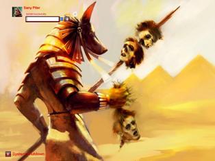 Экран приветствия для  Windows  Anubis