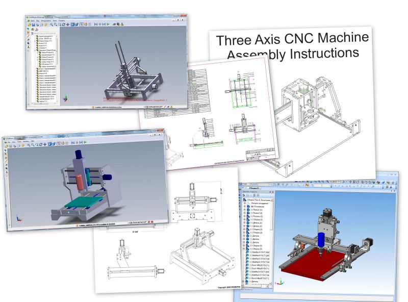 CNC, software, drawings, and other electronics