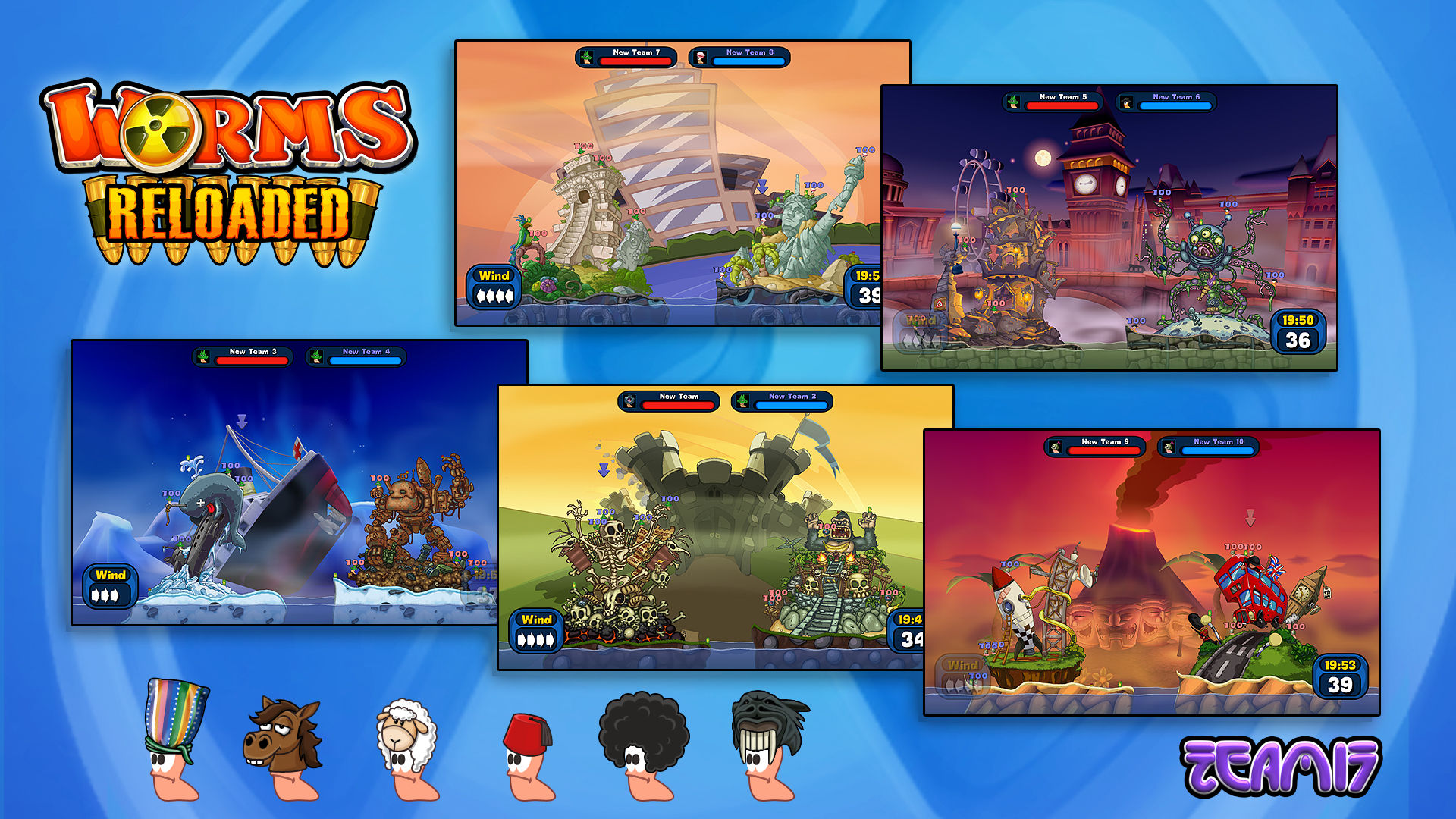 Worms Reloaded The Preorder Forts Hats DLC Steam -- RU