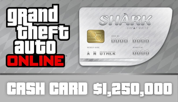 GTA V Great White Shark Cash Card rockstar -- RU