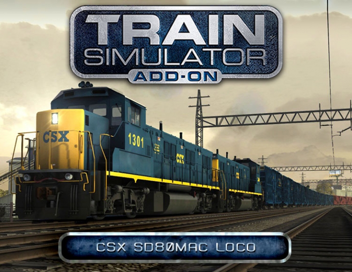 Train Simulator CSX SD80MAC Loco AddOn (steam) -- RU
