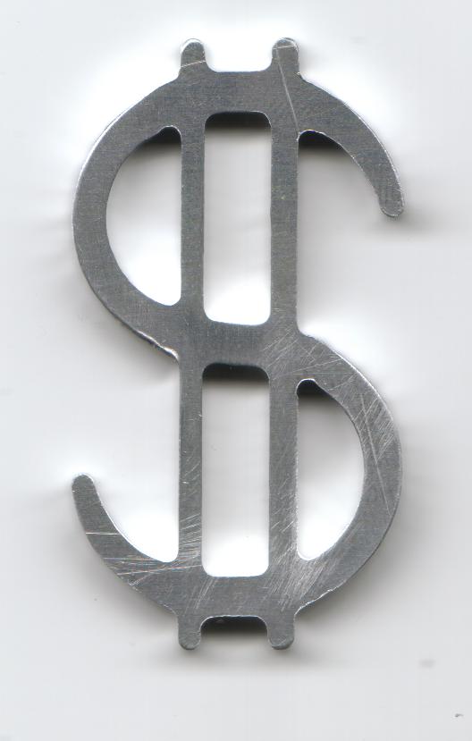 Знак Доллар DXF