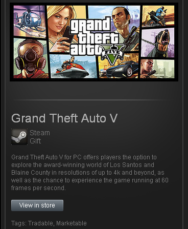 Grand Theft Auto V 5 (ROW) - STEAM Gift - Region Free
