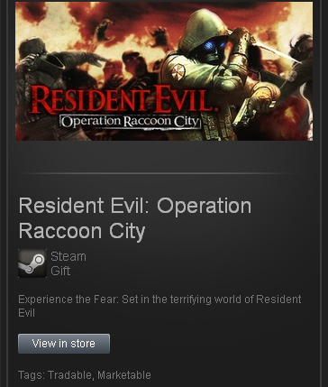 Resident Evil Operation Raccoon City (ROW) - Steam Gift
