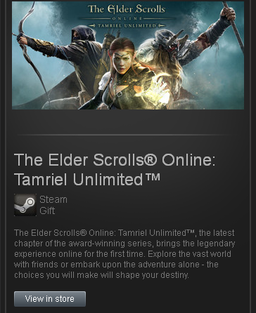 The Elder Scrolls Online Tamriel Unlimited - STEAM ROW
