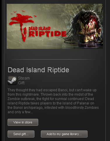 Dead Island: Riptide (ROW) - STEAM Gift - Region Free