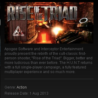 Rise of the Triad Pre-Order (ROW) - STEAM Gift Reg Free