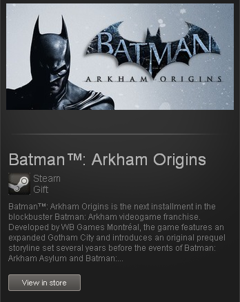 Batman: Arkham Origins (ROW) - STEAM Gift Region Free