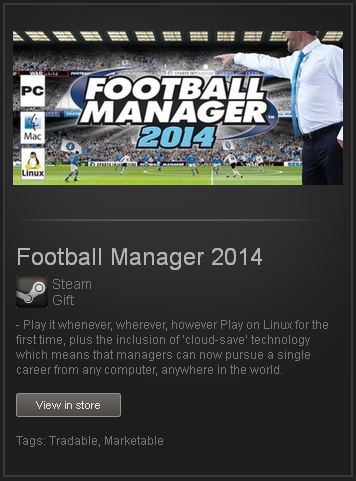 Football Manager 2014 (ROW) - STEAM Gift - Region Free