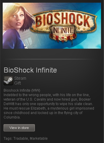 BioShock Infinite (ROW / WW) - STEAM Gift - Region Free