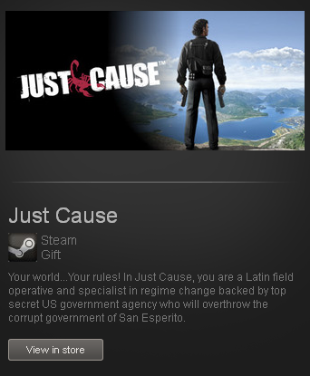 Just Cause 1 (row) - steam gift region free / worldwide