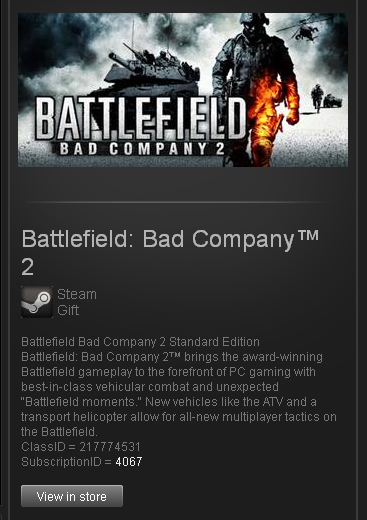 Battlefield: Bad Company 2 (ROW) STEAM Gift Region Free