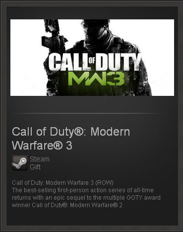 Call of Duty: Modern Warfare 3 - STEAM Gift Region Free