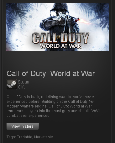 Call of Duty 5 World at War - STEAM Gift reg free / ROW