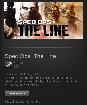 Spec Ops: The Line (ROW) - STEAM Gift - Region Free