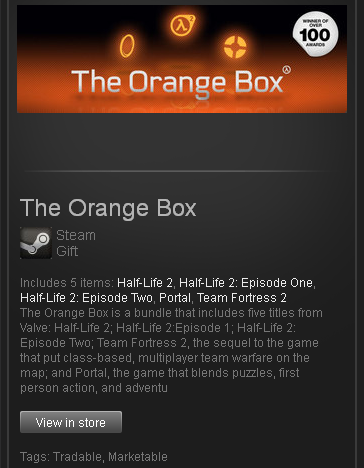 The Orange Box - STEAM Gift - Region Free / World Wide