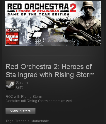 Red Orchestra 2 Heroes of Stalingrad+Rising Storm / ROW