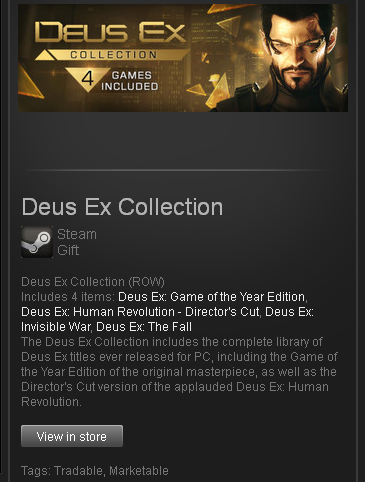 Deus Ex Collection (ROW) - STEAM Gift - Region Free