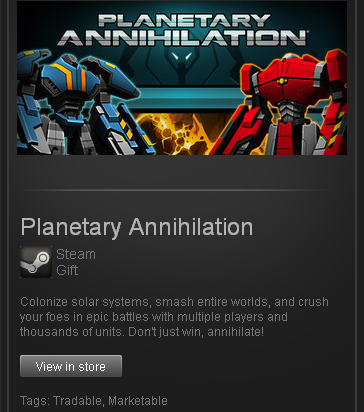 Planetary Annihilation - STEAM Gift - (RU+CIS+UA**)