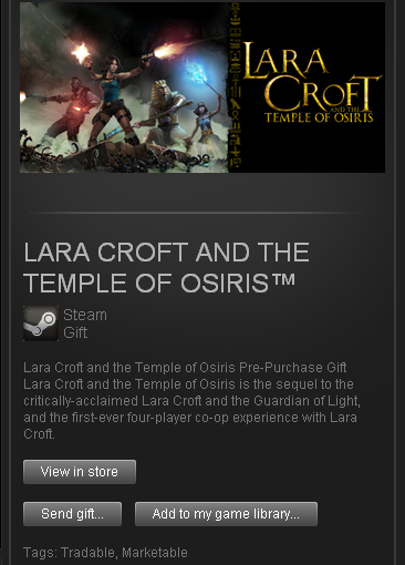 Lara Croft and the Temple of Osiris PREORDER Steam Gift