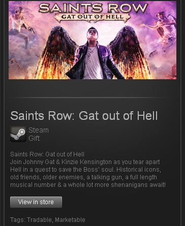 Saints Row Gat out of Hell - STEAM Gift - ROW / free