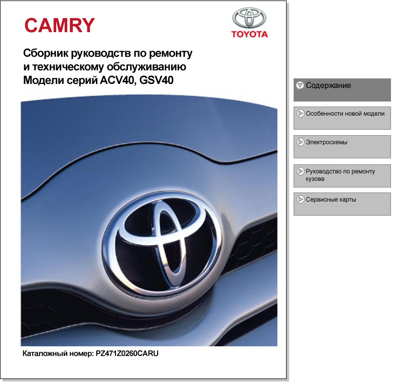 Toyota_Camry_ACV40  GSV40 (мультимедиа)