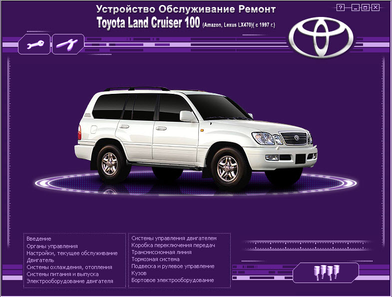 Toyota_Land Cruiser 100  (1997г) мультимедиа