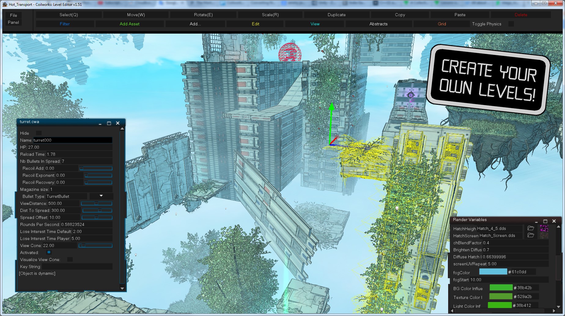 Level editor 2. Редактор уровней. Cloudbuilt.