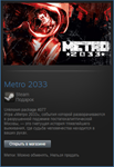 Metro 2033 All Languages (Steam Gift Region Free / ROW)