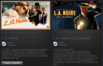 L.A. Noire + DLC Bundle (2xSteam Gifts Region Free)