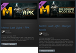 Metro: Last Light - RPK + Ranger Mode (2xSteam Gifts)