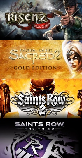 Risen 2 + Sacred 2 + Saints Row 3 + SR 2 (Steam Key)