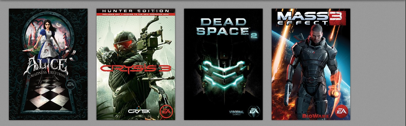 Crysis 3, Mass Effect 3, Dead Space 2, Alice - отлежка