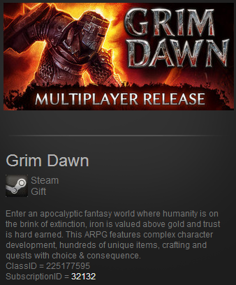 Grim Dawn (Steam Gift - Region Free / ROW)