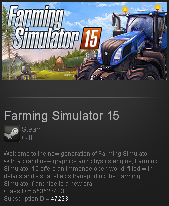 Farming Simulator 15 Steam Gift - Region Free (ROW)