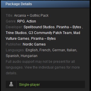Arcania + Gothic Pack (Steam Gift Region Free) + Gift