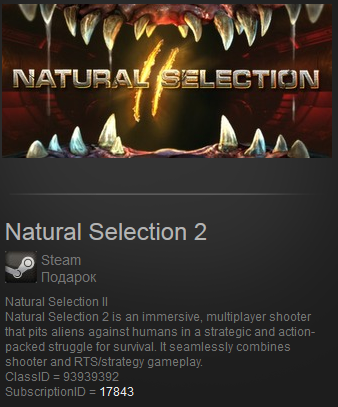 Natural Selection II 2 -Steam Gift /Regin Free/Tradable