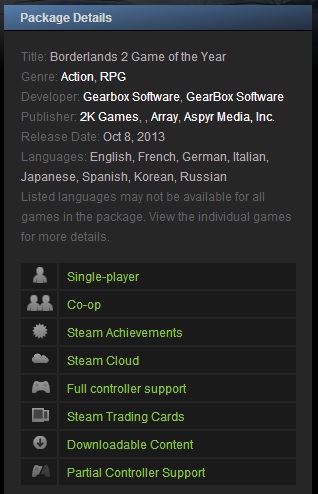 Borderlands 2 Game of the Year (Steam Gift Region Free)