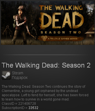 The Walking Dead: Season 2 (Steam Gift  Region Free)