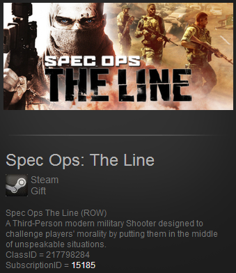 Spec Ops: The Line (Steam Gift ROW  Region Free)
